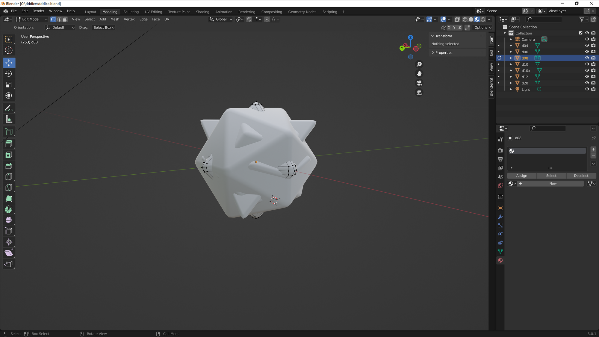 How To make dice in Blender and import them to dddice using gLTF