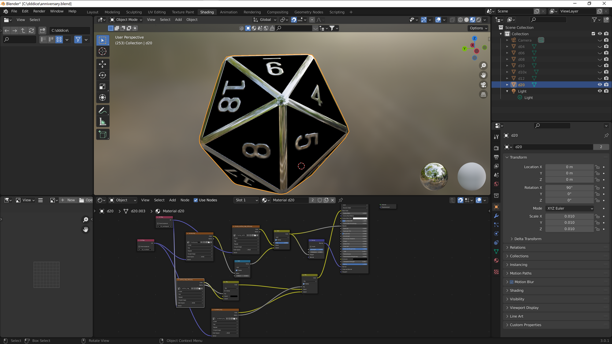 How To make dice in Blender and import them to dddice using gLTF
