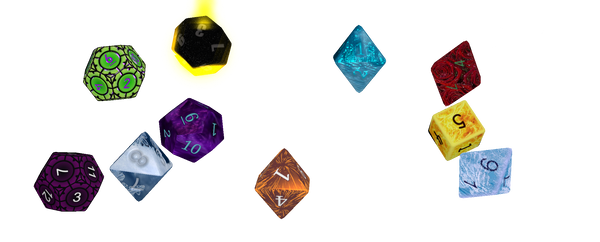 3D Dice for all your damage type needs 🔥🥶🤢💀🌩️ pt. 1